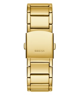 Gold Tone Case Gold Tone Stainless Steel Watch  large
