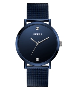 Blue Case Blue Stainless Steel/Mesh Watch  large