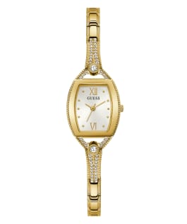Gold Tone Case Gold Tone Stainless Steel Watch  large