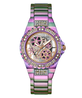 Purple Case Iridescent  Stainless Steel Watch  large