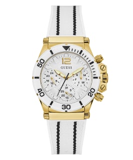 ECO-FRIENDLY GOLD AND WHITE BIO-BASED AND RECYCLABLE WATCH  large