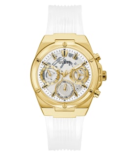 ECO-FRIENDLY WHITE AND GOLD BIO-BASED WATCH  large
