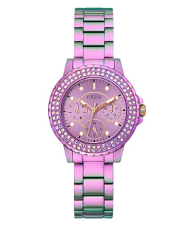 Purple Case Iridescent  Stainless Steel Watch  large