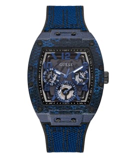 Blue Case Blue Nylon/Silicone Watch  large