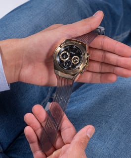 ECO-FRIENDLY GOLD AND BLACK BIO-BASED WATCH  large