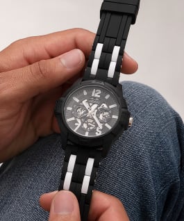 ECO-FRIENDLY WHITE AND BLACK BIO-BASED AND RECYCLABLE WATCH  large