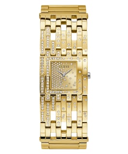 Silver Tone Case Gold Tone Stainless Steel Watch  large