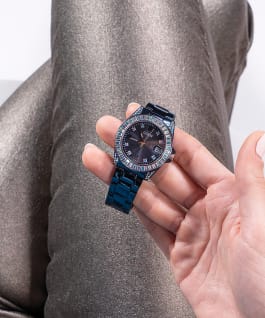 Navy Case Navy Stainless Steel Watch  large