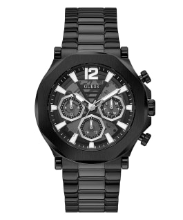 Black Case Black Stainless Steel Watch  large