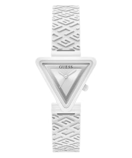 White Case White Silicone Watch  large