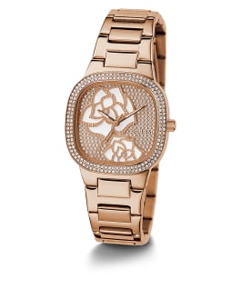 Rose Gold Tone Case Rose Gold Tone Stainless Steel Watch  large