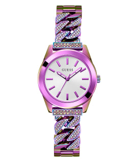 Iridescent Case Iridescent  Stainless Steel Watch  large
