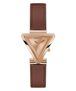 Rose Gold Tone Case 2-Tone Silicone Watch  large