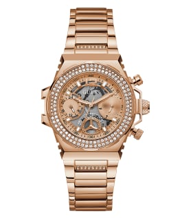 Rose Gold Tone Case Rose Gold Tone Stainless Steel Watch  large