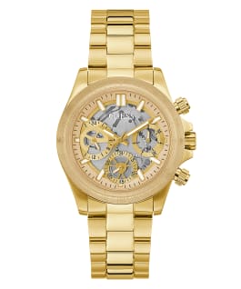 2-Tone Case Gold Tone Stainless Steel Watch  large