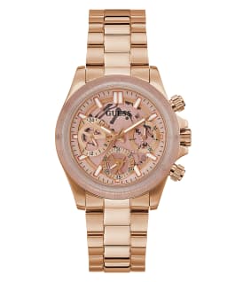 2-Tone Case Rose Gold Tone Stainless Steel Watch  large