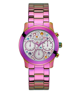 Iridescent Case Iridescent  Stainless Steel Watch  large