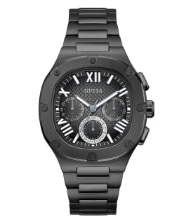Black Case Black Stainless Steel Watch  large