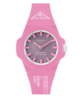 ECO-FRIENDLY MADE FROM PLANTS 40MM PINK WATCH  large