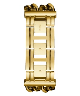 Gold Tone Case Gold Tone Stainless Steel Watch  large