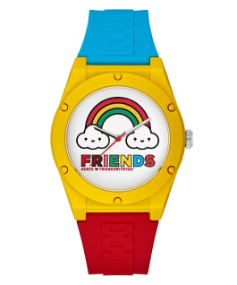 GUESSxFriendsWithYou 42mm VIBRANT SILICONE STRAP WATCH  large