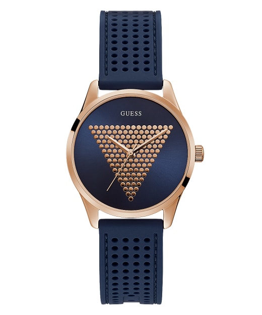 guess watch gold and blue