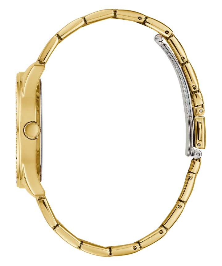 Gold Tone Case Gold Tone Stainless Steel Watch large