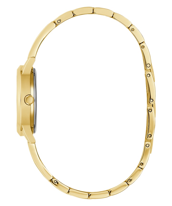 Gold Tone Case Gold Tone Stainless Steel Watch large