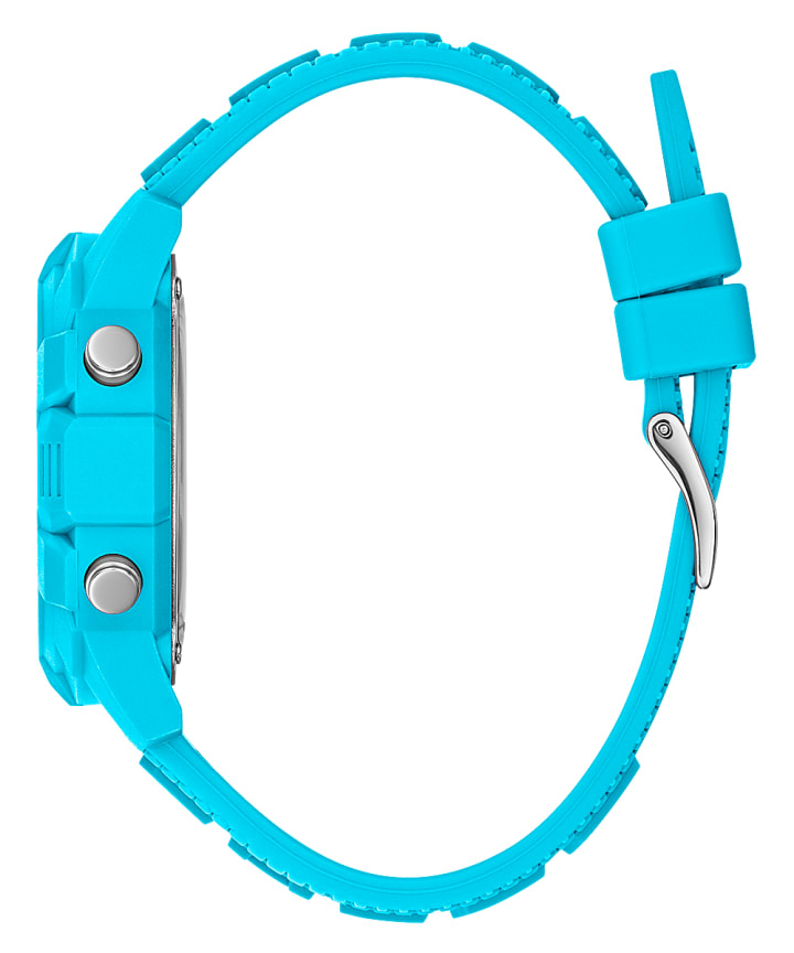 Blue Case Blue Silicone Watch large