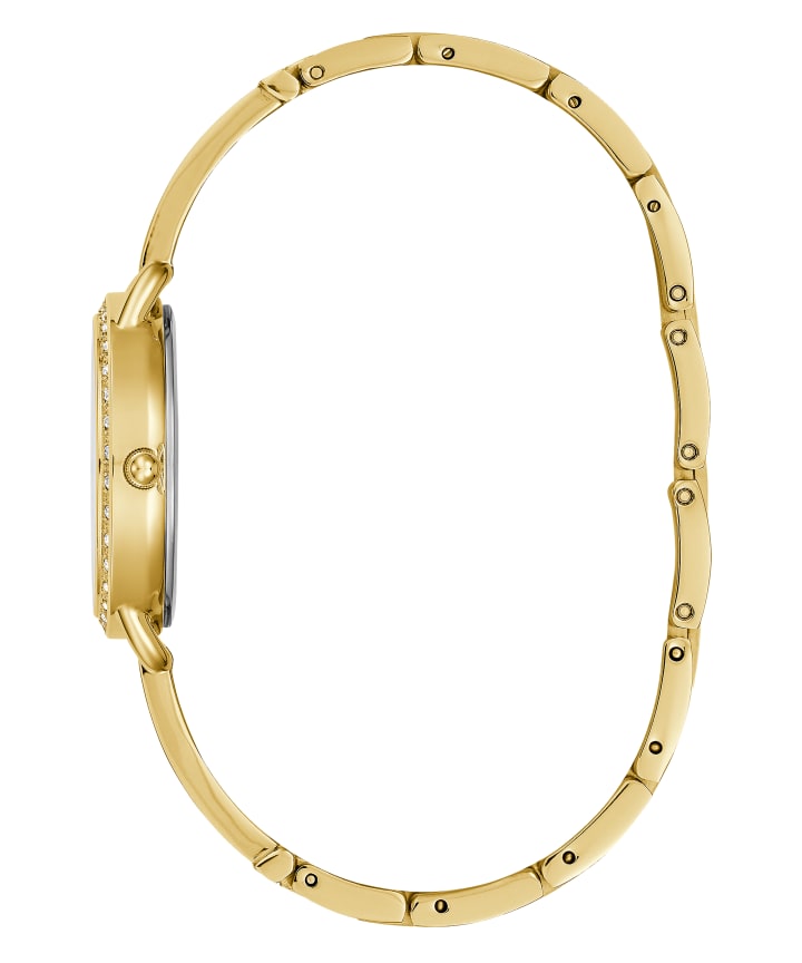Gold Tone Case Gold Tone Stainless Steel Watch large