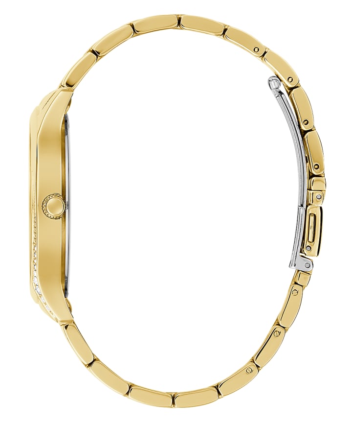 Gold Tone Case Gold Tone Stainless Steel Watch large