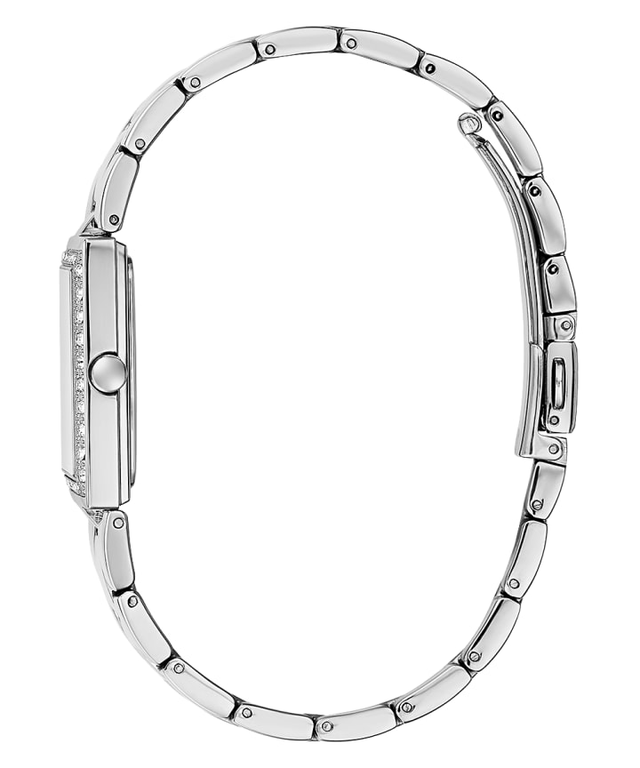 Silver Tone Case Silver Tone Stainless Steel Watch large