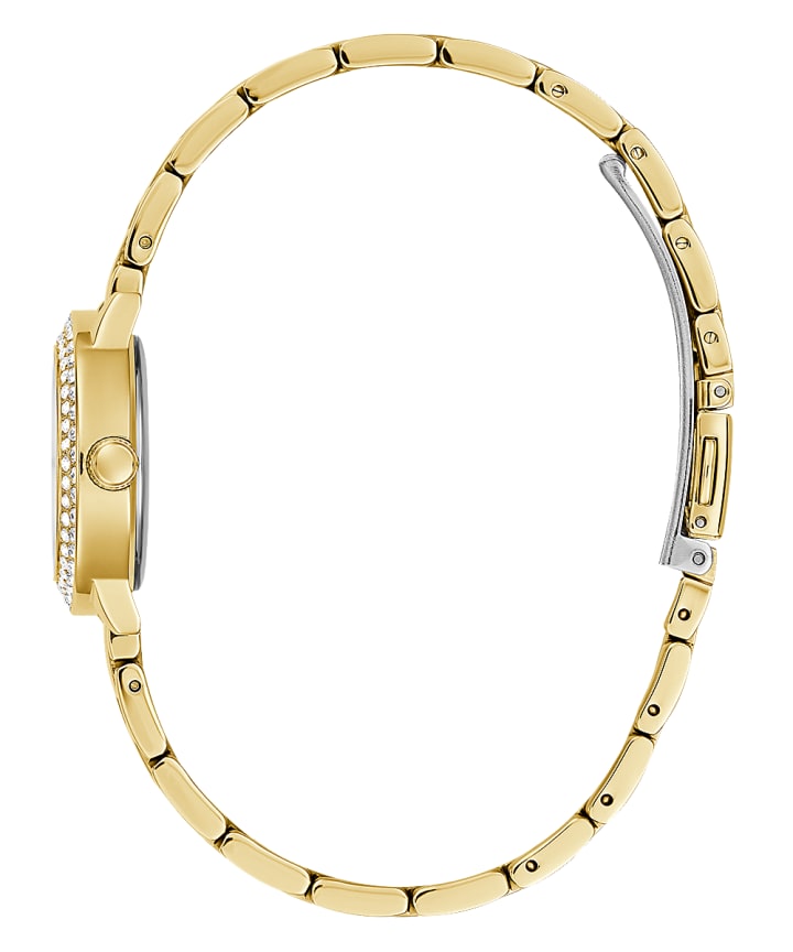 Gold Tone Case Gold Tone Stainless Steel Watch large
