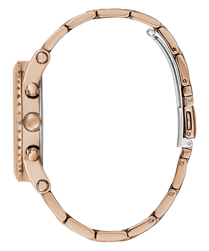 Rose Gold Tone Case Rose Gold Tone Stainless Steel Watch large