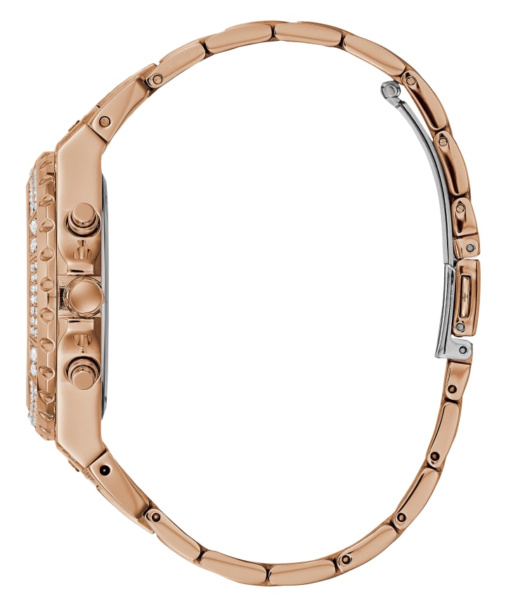 Rose Gold Tone Case Rose Gold Tone Stainless Steel Watch large
