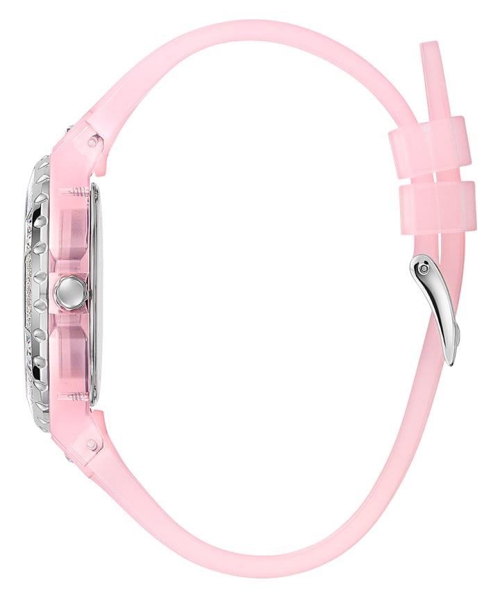 Pink Case Pink PU Watch large
