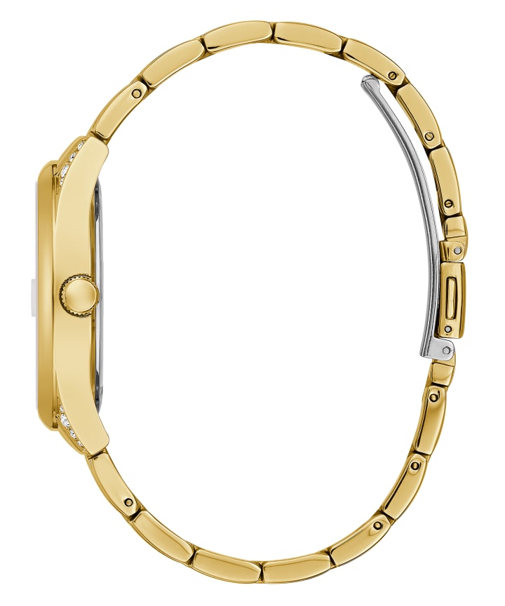 Gold Tone Case Gold Tone Stainless Steel Watch large