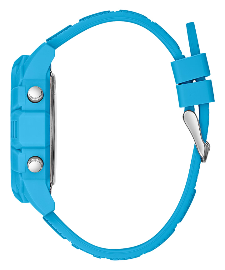 Blue Case Blue Silicone Watch large