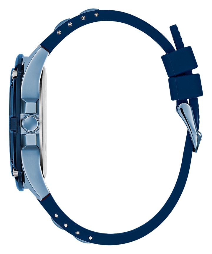 Blue Case Blue Silicone Watch large