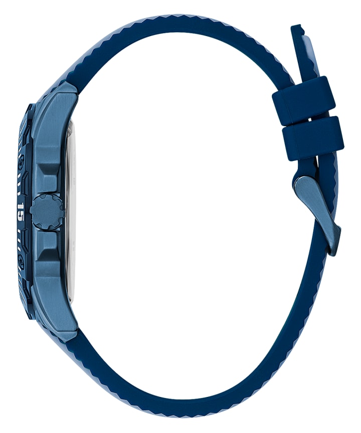 Blue Case Blue Silicone Watch large