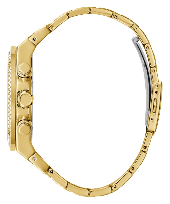 Gold Tone Case Gold Tone Stainless Steel Watch large