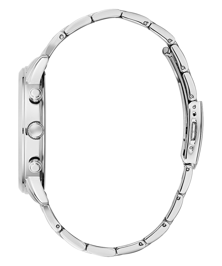 Silver Tone Case Silver Tone Stainless Steel Watch large