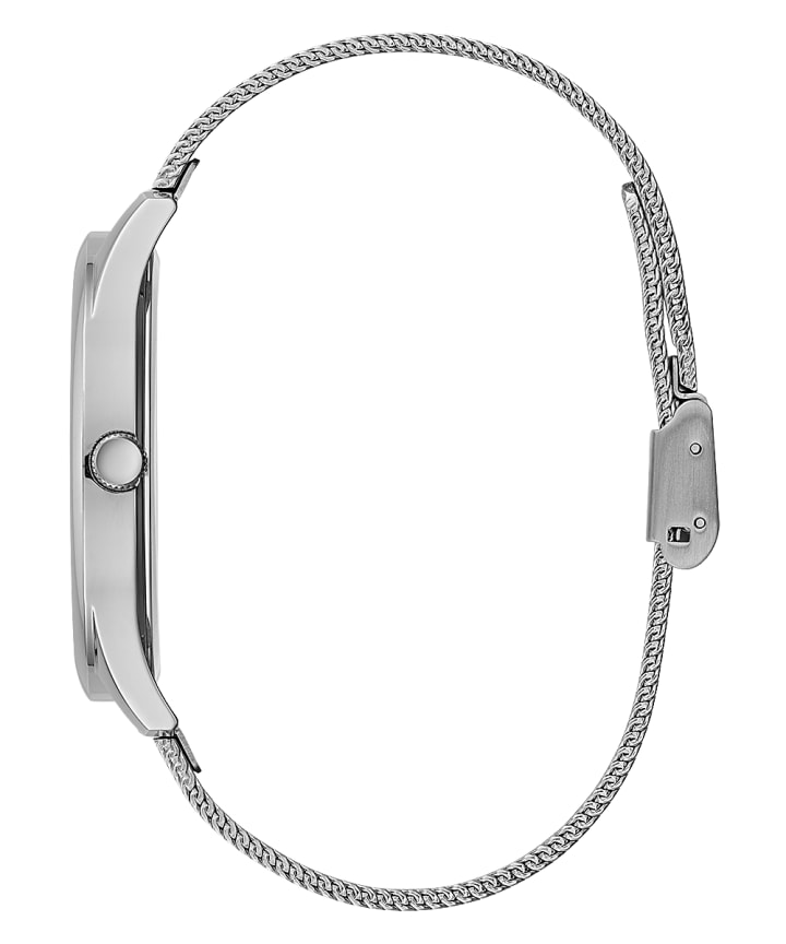 Silver Tone Case Silver Tone Stainless Steel Watch large