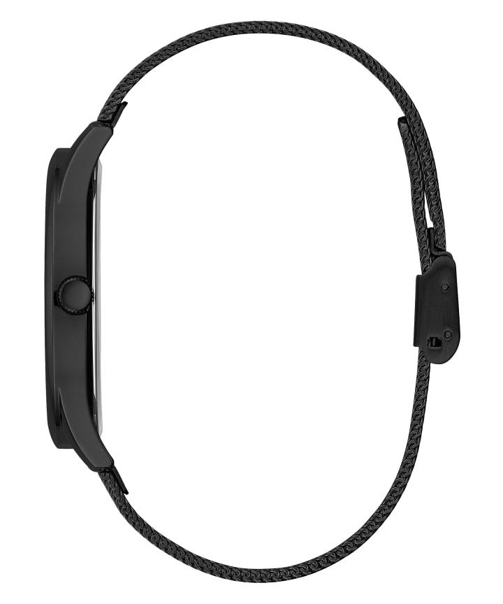 Black Case Black Stainless Steel Watch large