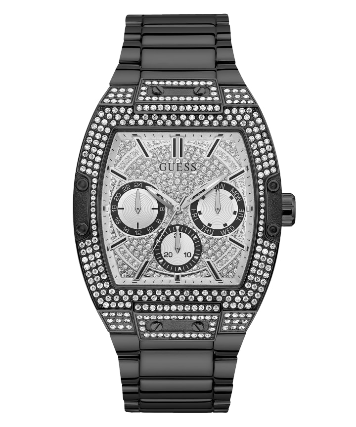 Black Case Black Stainless Steel Watch large