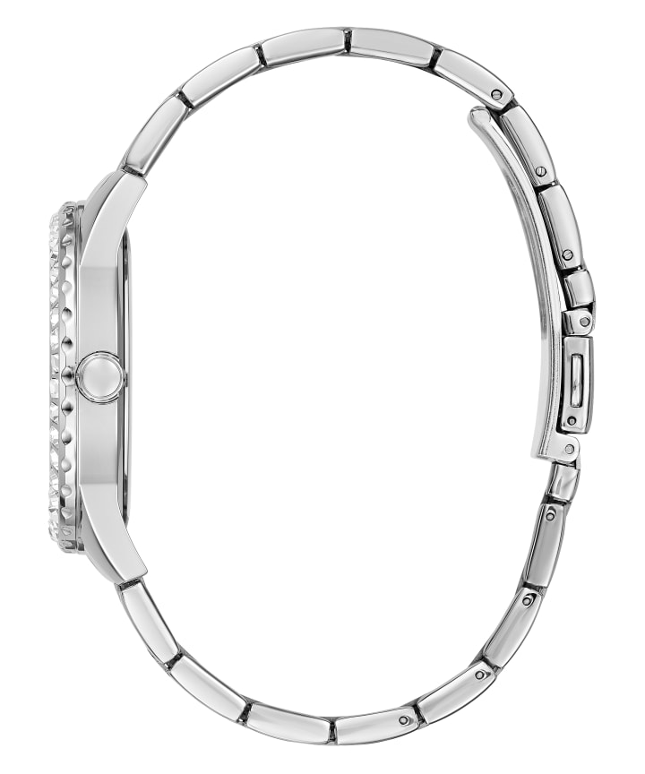 Silver Tone Case Silver Tone Stainless Steel Watch large