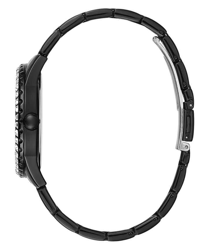 Black Case Black Stainless Steel Watch large