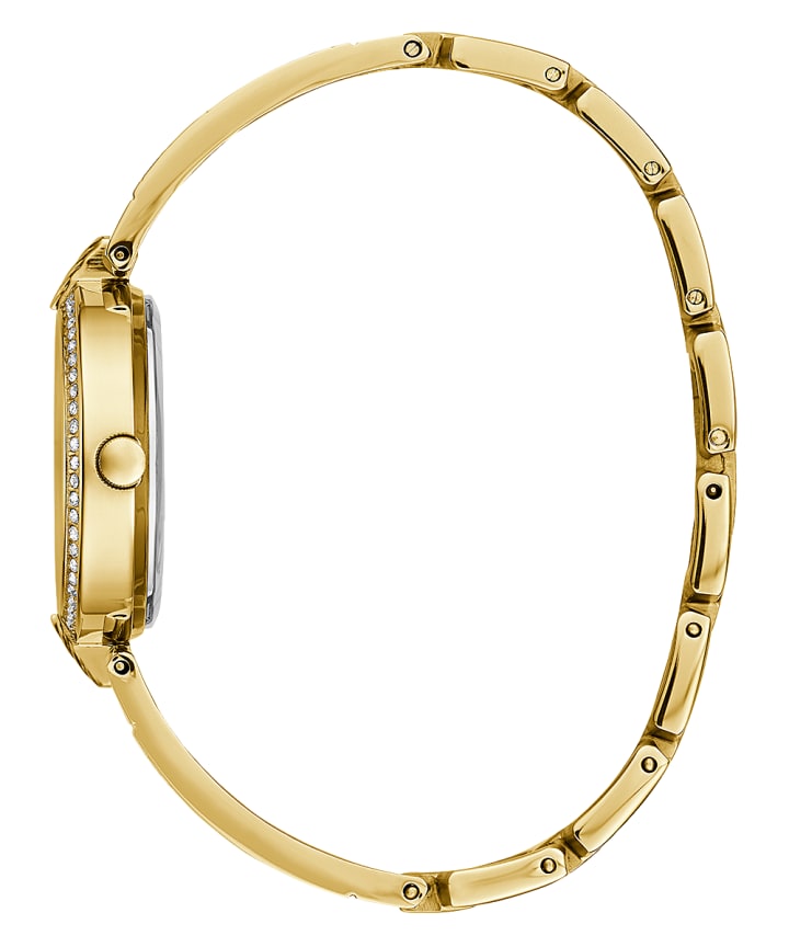 Gold Tone Case Gold Tone Stainless Steel Watch large