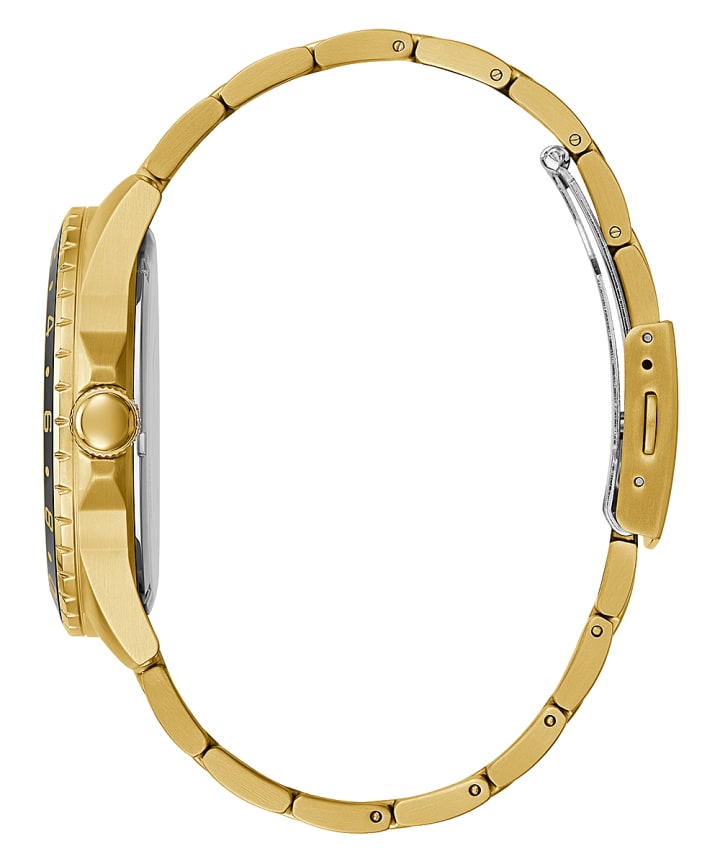 Gold Tone Case Gold Tone Stainless Steel Watch large