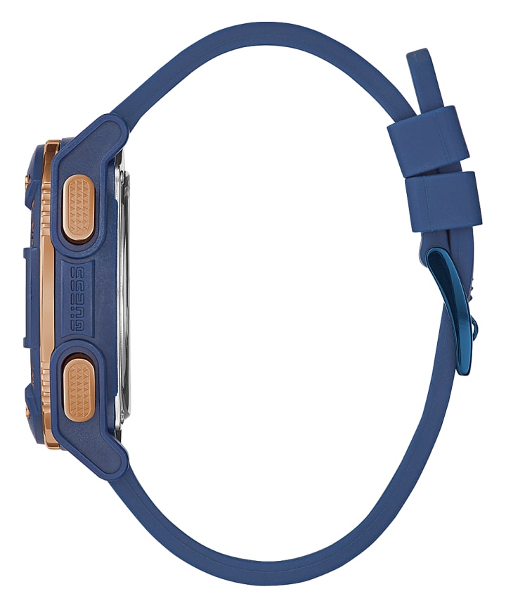 Blue Case Blue Silicone Watch large